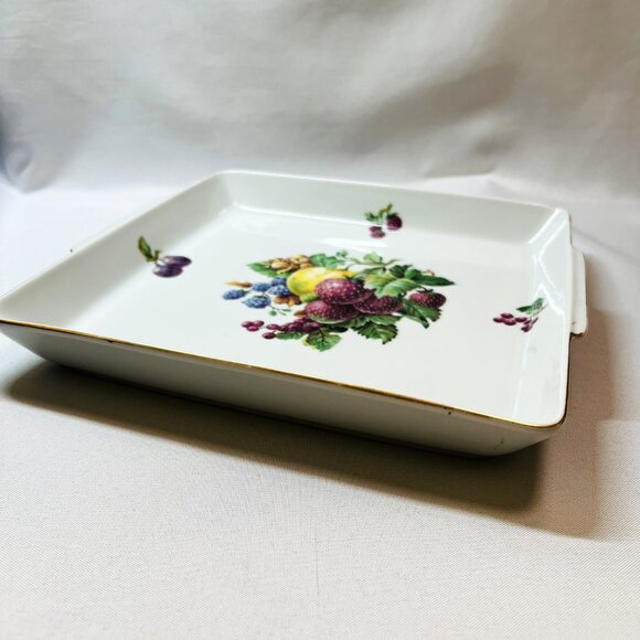 Israel Hotel Ware NAAMAN Vintage Ceramic Serving Tray 9 1/2” Square Dish - Picture 9 of 9